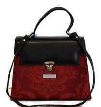 Load image into Gallery viewer, 4072  Kelly Bag /Red Silk Damask