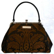 Load image into Gallery viewer, 4077R- Black/Brown Damask