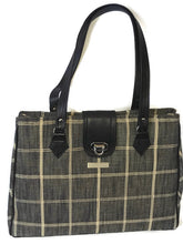 Load image into Gallery viewer, 4059-Salt/Pepper Check Tote