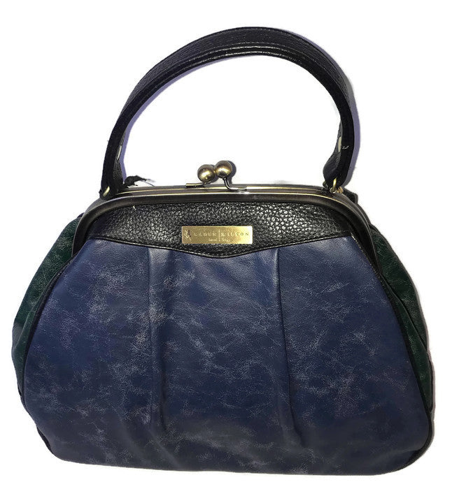 6003 Navy Distressed Leather