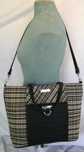 Load image into Gallery viewer, 3039- Tonal Check Tote