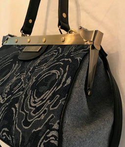 6004   Dr. Bag   Denim Floral