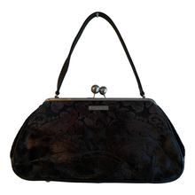 Load image into Gallery viewer, 4051-L Black on Black Chenille Damask
