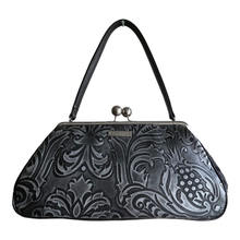 Load image into Gallery viewer, 4051-135-L Steely Gray Embossed Leather