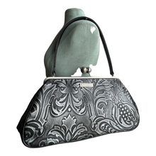 Load image into Gallery viewer, 4051-135-L Steely Gray Embossed Leather