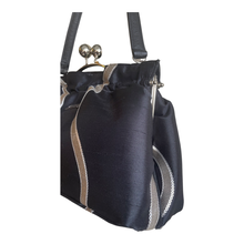 Load image into Gallery viewer, 4067-L Navy Lines Merge