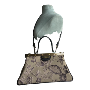 6004-120-L  Dr Bag/ Taupe Chenille Hues
